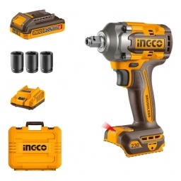 Llave Atornillador De Impacto Ingco A Bateria Con Accesorios