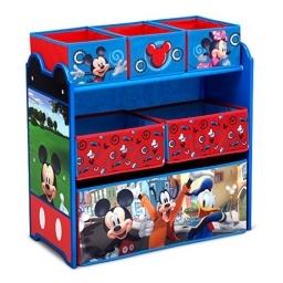 Organizador De Juguetes Disney Mickey Mouse - 6 Contenedores