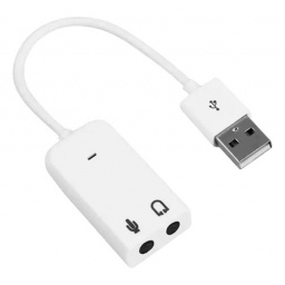 Adaptador De Sonido Usb A 3,5 Mm Jack De Audio Micrfono