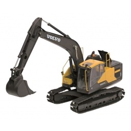Excavadora Amarilla Escala 1:50  Burago Volvo