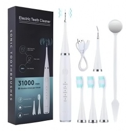 Limpiador De Dientes Electrico Remuve Sarro 3 En 1 Blanco
