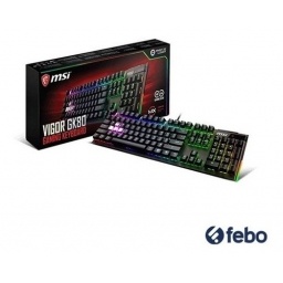 Teclado Mecanico Usb Gamer Pc Msi Vigor Gk80 Rgb Led