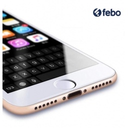 Protector Vidrio Templado 6d Borde Blanco iPhone 7 Plus